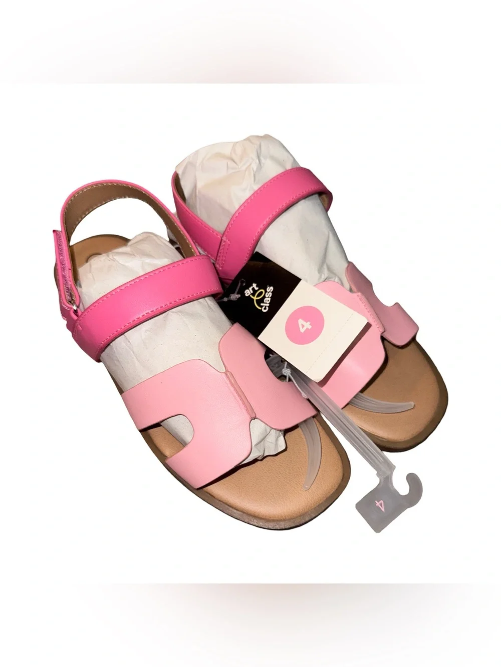Art Class Sandals Girls Pink Ankle Strap Size 4 New with Tag